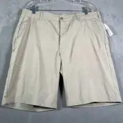 Ben Hogan Golf Shorts Men 38 Beige Khaki Active Flex Stretch Performance 10" NEW
