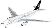 Pre-Built Model Aircraft 14CM 1/400 for EgyptAir A330-200 SU-GCK Star Alliance Scale Model Airplane Replica Aviation Display Piece Miniature Airplane Model