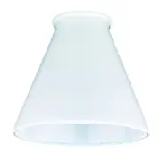 Luminance Cased White Cone Replacement Glass Shade G3976 for Pendant or Vanity l