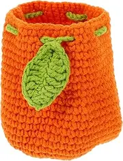 [Holibanna] Drawstring Coin Purse Portable Cartoon Wallet for Women Stylish Knitting Design for Travel Organizing Coins Keys and Small Items