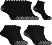 [LITERRA] 20 Pack 4 Styles Men's/Women's Ankle Socks Bulk - Breathable Thin Athletic Casual Socks, Fits Shoe Size 8-12