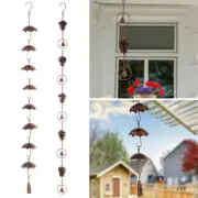 Rain Chain Metal Gutter Chain Downspout with Hooks Decorative Rain Chains❧