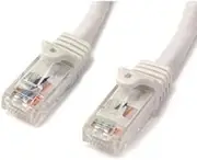 StarTech.com N6PATC2MWH Cat6 Snagless Gigabit Ethernet RJ45 Cable, White, 2 Meter