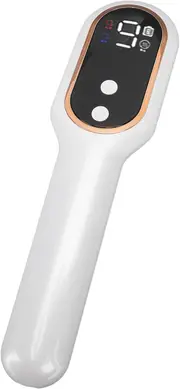 Electric Scalp Massager, 10 Speed Vibration Head Scratcher Massager Comb with Red and Blue Treatment Light