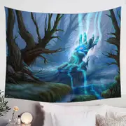 Magical Swamp Fantasy Art Tapestry