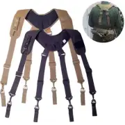 Tactical Duty Belt Harness Suspenders Padded Tool Belt Suspender Heavy Duty Work