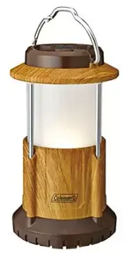 Coleman Lite Battery Lock Pack Away Lantern Natural Wood 2000031275NEW