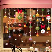 Christmas Decoration Glass Sticker Decoration Electrostatic Sticker Set