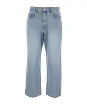 Dunst Five Pocket Logo Patch Jeans S,L,M light blue