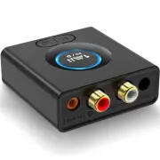 Bluetooth 5.0 Audio Receiver, Wireless Audio Adapter for Home Stereo Music St...