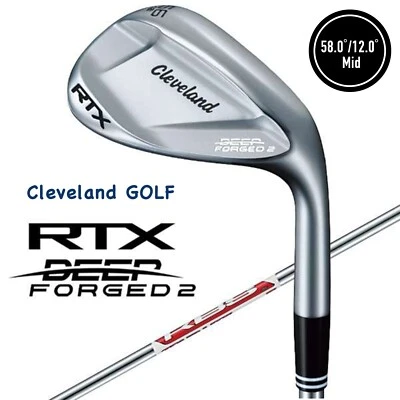 Cleveland GOLF Wedge RTX DEEP FORGED 2 Wedge 58.0° KBS TOUR LITE S 12° Mid New