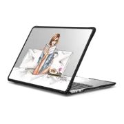 MacBook Air 13-inch (M2 - M4) Impact Case Girl Reading Book in Bed (Redhead) Fashion Illustration Holly Nichols Macbook Case