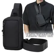 Mens Chest Bag Travel Sports Shoulder Sling Backpack Cross Body Bag Outdoor