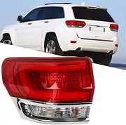 Left Outer Taillight Compatible with Jeep Grand Cherokee 2014-2021 Driver Side Tail lamp Assembly Replacement Accessory (Laredo/ Limited/ Overland/ Summit) JPGC0013