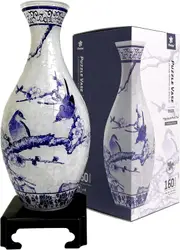 Pintoo Puzzle Vase Magpies On Tree 3D Jigsaw Puzzle 160 Pieces (CUBS1025)