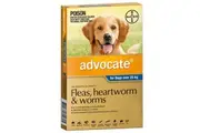 Advocate Extra Large Dog 25kg & Over Blue Spot On Flea Wormer Treatment 1 Pack