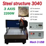CNC Steel 3040 3axis Router Engraver USB Mach 3 2200W Engraving Cutting Machine
