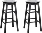 Bar Stools Stool Set of 2 Kitchen Counter Barstools Dining Chair Chairs Wooden B