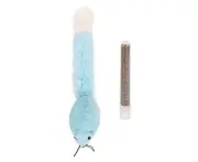 Catnip Plush Toy Long Tail Mouse Shape Interactive Soft Cat Plush Toy with Catnip for Play Teeth Cleaning Blue
