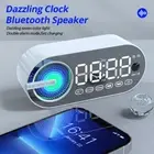 RGB Mirror Clock: Bluetooth Speaker, Alarm, FM, USB, Quiet Wireless