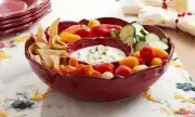 Princess House Pavillion Berry Chip and Dip Bowl (3231) New !