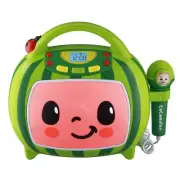 eKids Cocomelon Karaoke Machine, Portable Bluetooth Party Speaker with Microp...