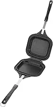 OKUMEYR Double-ended Sandwich Pan Non-stick Baking for Camping Kitchen 2-in-1 Frying Pan Detachable Baking Plate