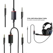 Headset TPE Cable Knitting Cable 2M Cord For Logitech Astro A10 A40 TR Mix Amp