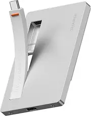 Sharge Disk Plus SSD Enclosure Ultra-Slim 6 mm 10 Gbps NVMe 2230 2242 2280 USB-C PD 100 W Magnetic Grey 2 5 Inch Housing CSE External USB 3.2 Gen2 4TB SSD Adapter