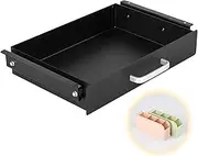 Gome Under Desk Pull-Out Drawer - Storage Organizer Office Mounted, Easy Slide-Out Pencil Drawer for Saving Space, Under Flat-Top Desk Storage Ideal for Sit-Stand Workstation