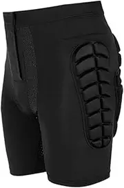 Padded Shorts for Hip Support and Tailbone Protection in Snowboarding and Skiing