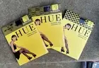 Hue Floral Mesh Control Top Pantyhose Tights 3pk Floral Lace Faux Fishnet Sz M/L