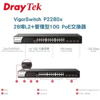 在飛比找松果購物優惠-DrayTek 居易科技 VigorSwitch P2280