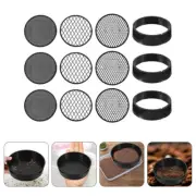 3 Sets sand sifter garden sieve fine mesh sieve Sieve Handheld Soil Sieves Sand