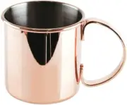 SET OF 2 - Stoli Vodka Copper Moscow Mule Mug Red Logo