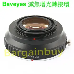 Baveyes減焦增光Canon EOS EF EF-S鏡頭轉富士Fujifilm FUJI FX X機身轉接環X-M1