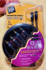 Monster Cable - Audio Video Kits - 6 Ft Length - VCR to VCR - Tape to Tape Copy
