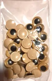 40 x 15mm Joggle Moveable Black Eye Wiggly Google Googly Eyes Craft stick On Art
