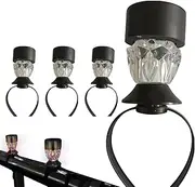 Lesunbak Above Ground Pool Lights Solar, Fence Above Ground Lights for Framed Pool | Waterproof Outdoor Garden Lighting Decor for Yard
