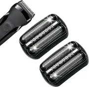 2Pack 21B Series 3Shaving Replacement Head, Foil & Cutter Razor Head Suitable for All Braun S3 Shaver Replacement Heads, Compatible with Braun 3040s 300s, 310s, 320s, 3050cc 360s 370cc-4, 3090cc Etc.