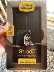 OtterBox STRADA SERIES BN Leather Wallet Case for iPhone 6 Plus / 6S Plus Black