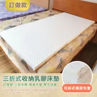 在飛比找特力屋線上購物優惠-[特價]【班尼斯】三折式折疊床墊-3尺7.5cm單人雙面護膜