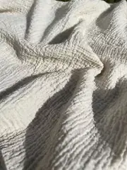 Muslin Fabric By 2 Meters- Organic Muslin Fabric - Baby Cotton Muslin - 2 Layer