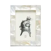 Pigeon & Poodle Lesina Kabibe Shell Frame, 4 x 6