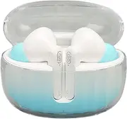 Language Translator Earbuds, Wireless Voice Translation Device with Two Way Translation, 144 Online Languages, Noise Reduction, for Music, Calling, Business (White and Blue)