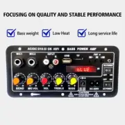 D10-II 12V 24V Car Bluetooth Amplifier Board AUX TF Card USB Q2S0 30-120W P4W8