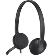 Logitech H340 USB Headset Headphones Microphone Black