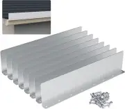 8 Pcs Gutter Valley Splash Guard Straight Rain Diverter Roofing Gutter Guard NEW