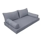 |SLIPCOVER ONLY|S2 Daybed Mattress Bolster Backrest Covers Piped Trim Crib AD001