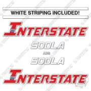 Fits Interstate 50DLA Decal Kit (Set of 2) Flatbed Trailer - 7 YEAR 3M VINYL!